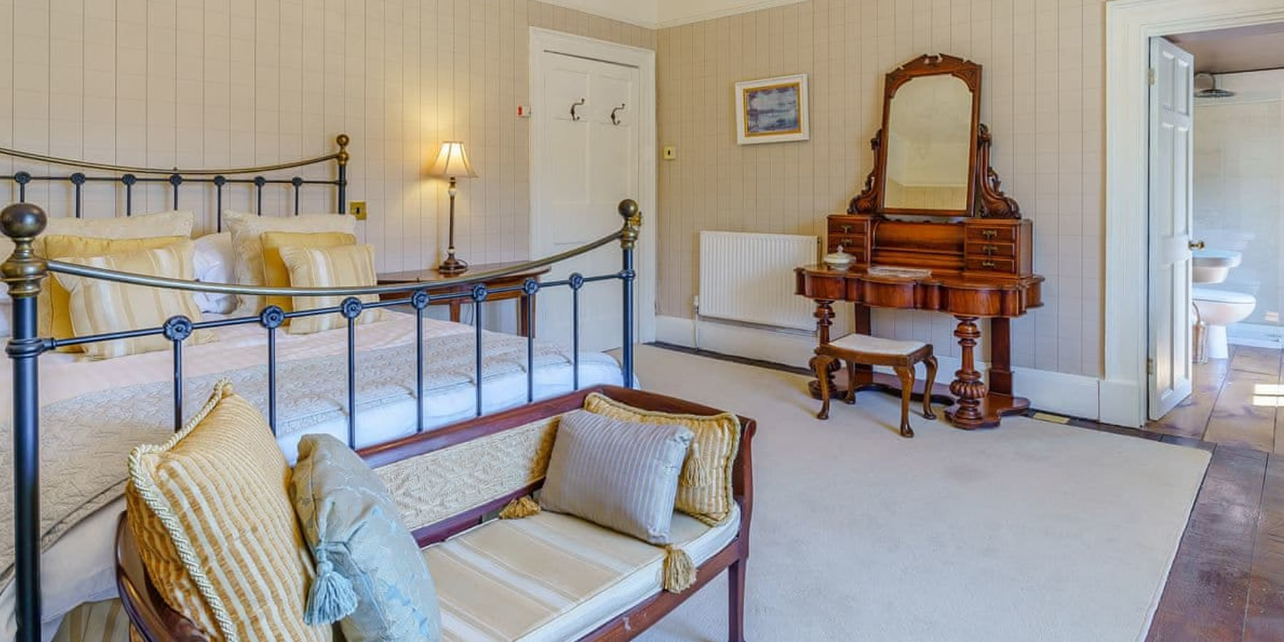 Bedrooms at The Old Vicarage Laugharne